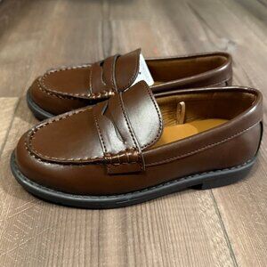 J. Crew Factory Crewcuts Boys Occasion Loafer Brown Shoes size Kids 13